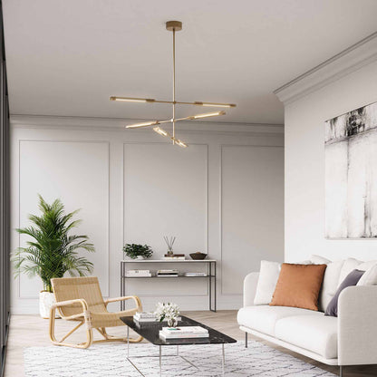 Astrid LED Multi Light Pendant Light in living room.