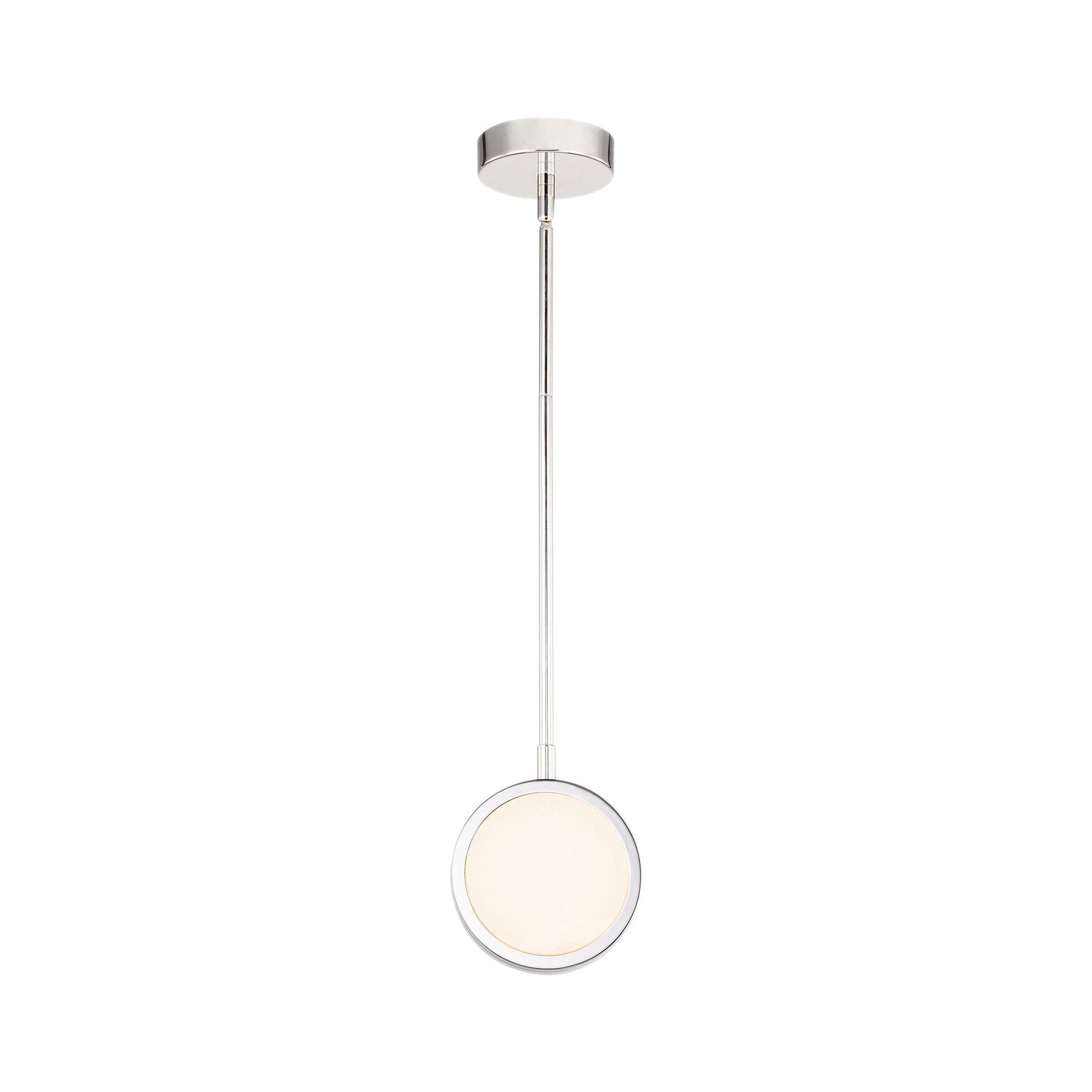 Blanco LED Pendant Light in Polished Nickel (1-Light).