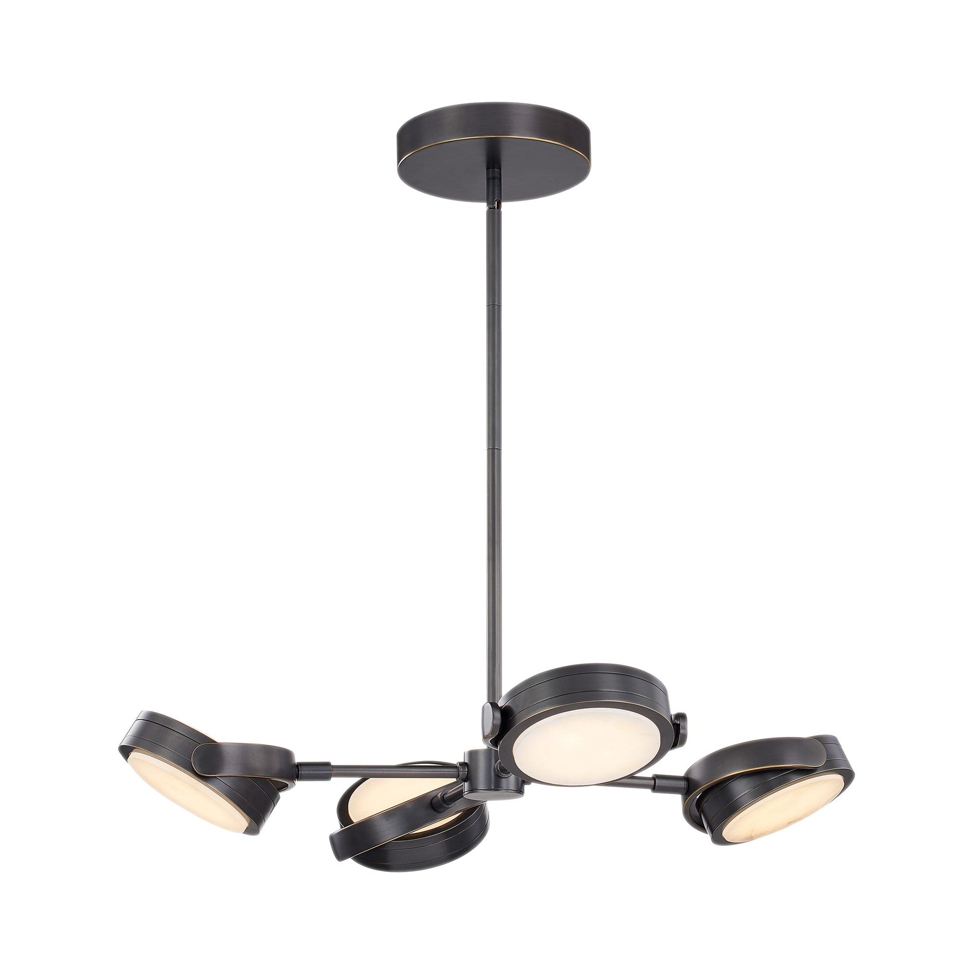 Blanco LED Multi Light Pendant Light in Urban Bronze (3-Light).
