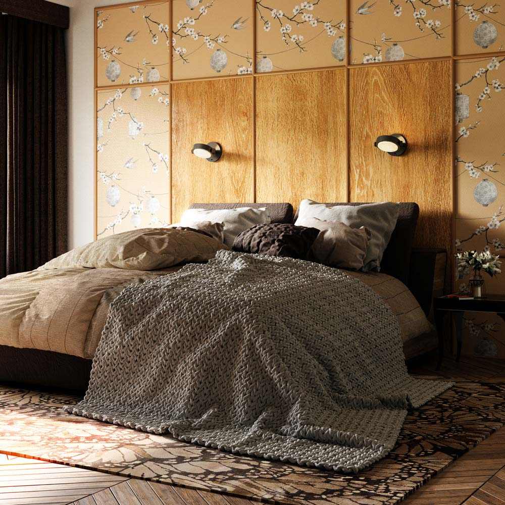 Blanco LED Wall Light in bedroom.