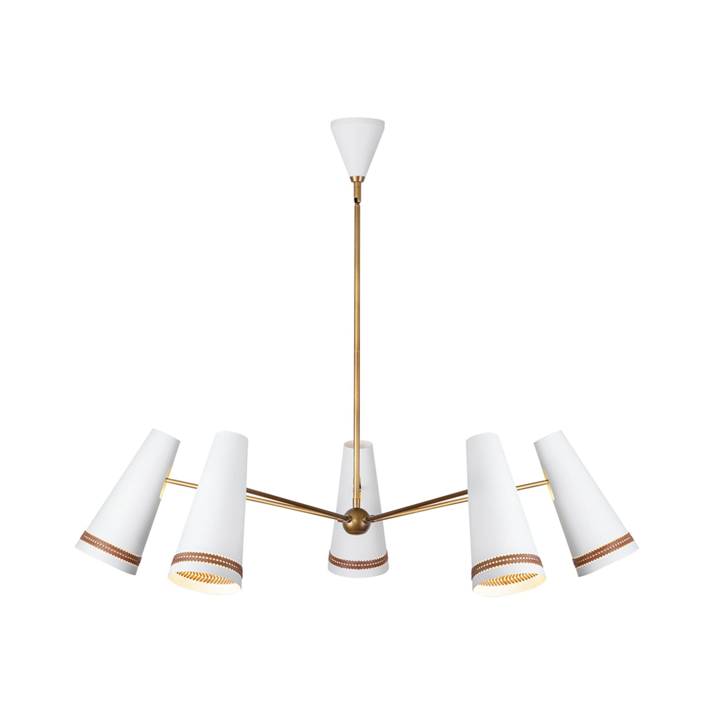 Brickell Chandelier in Matte White.