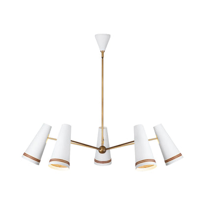 Brickell Chandelier in Matte White.