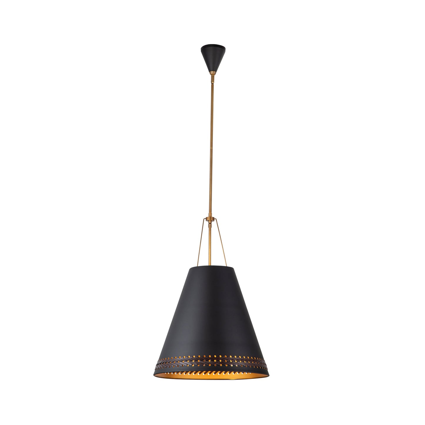 Brickell Pendant Light in Matte Black.