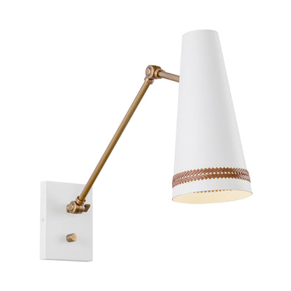 Brickell Wall Light in Matte White.