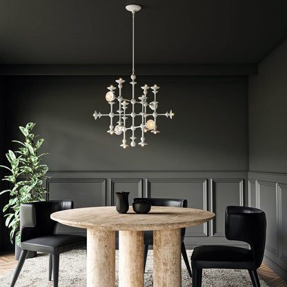 Cadence Chandelier in living room.