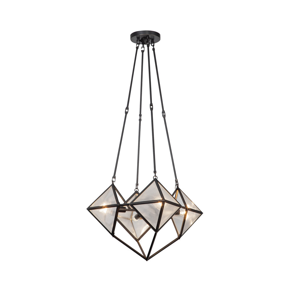 Cairo Chandelier in Urban Bronze (4-Light).