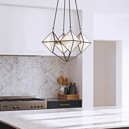 Cairo Chandelier in kitchen.