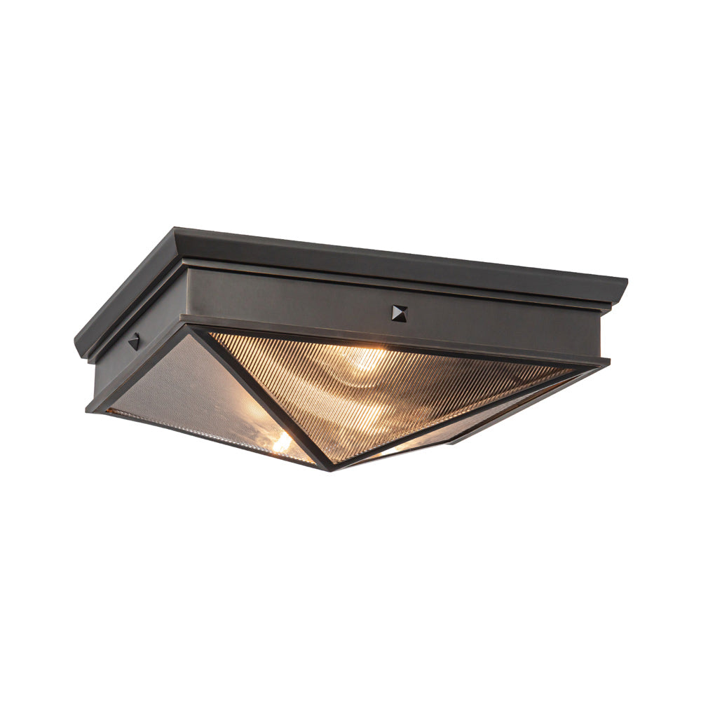 Cairo Flush Mount Ceiling Light in Urban Bronze (Small).