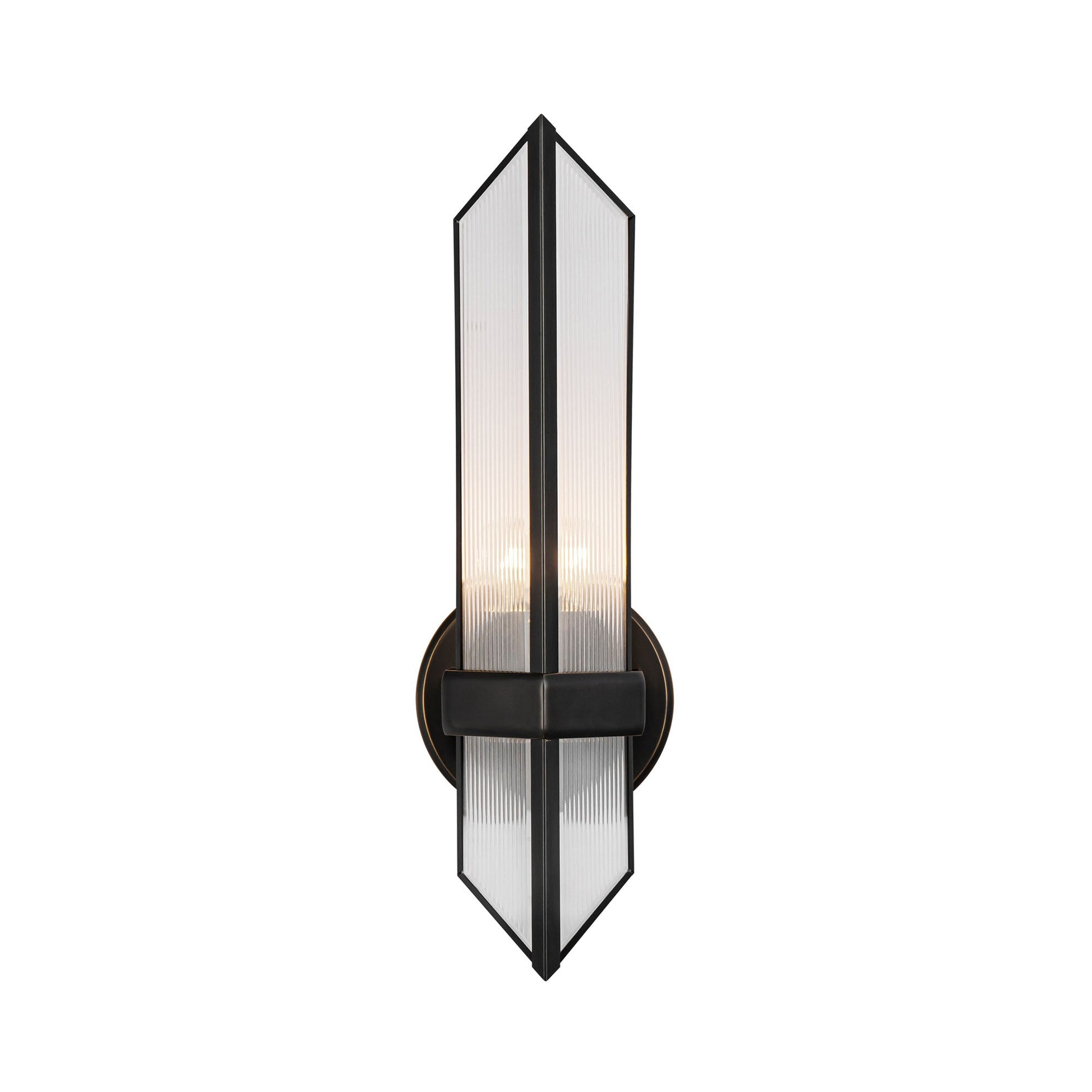 Cairo Vanity Wall Light in Urban Bronze (1-Light).