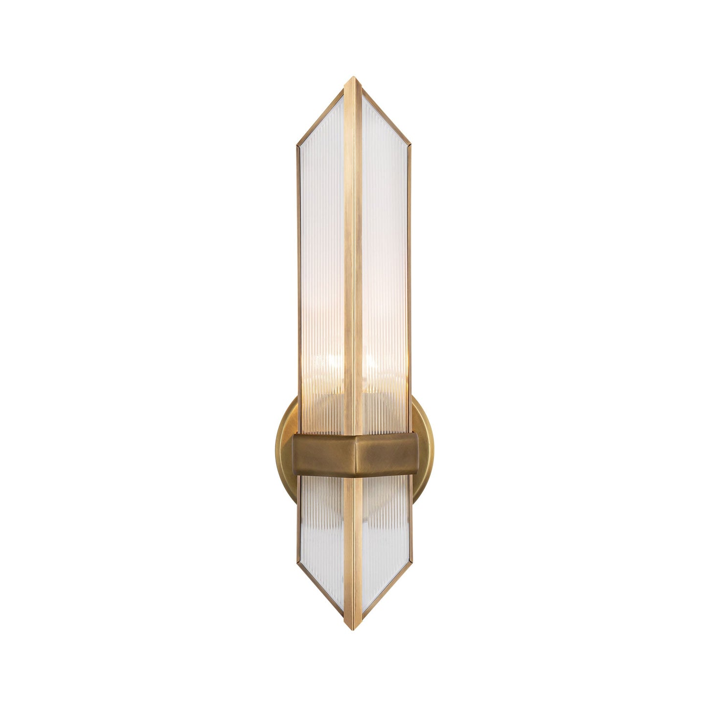 Cairo Vanity Wall Light in Vintage Brass (1-Light).