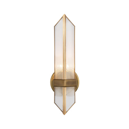 Cairo Vanity Wall Light in Vintage Brass (1-Light).