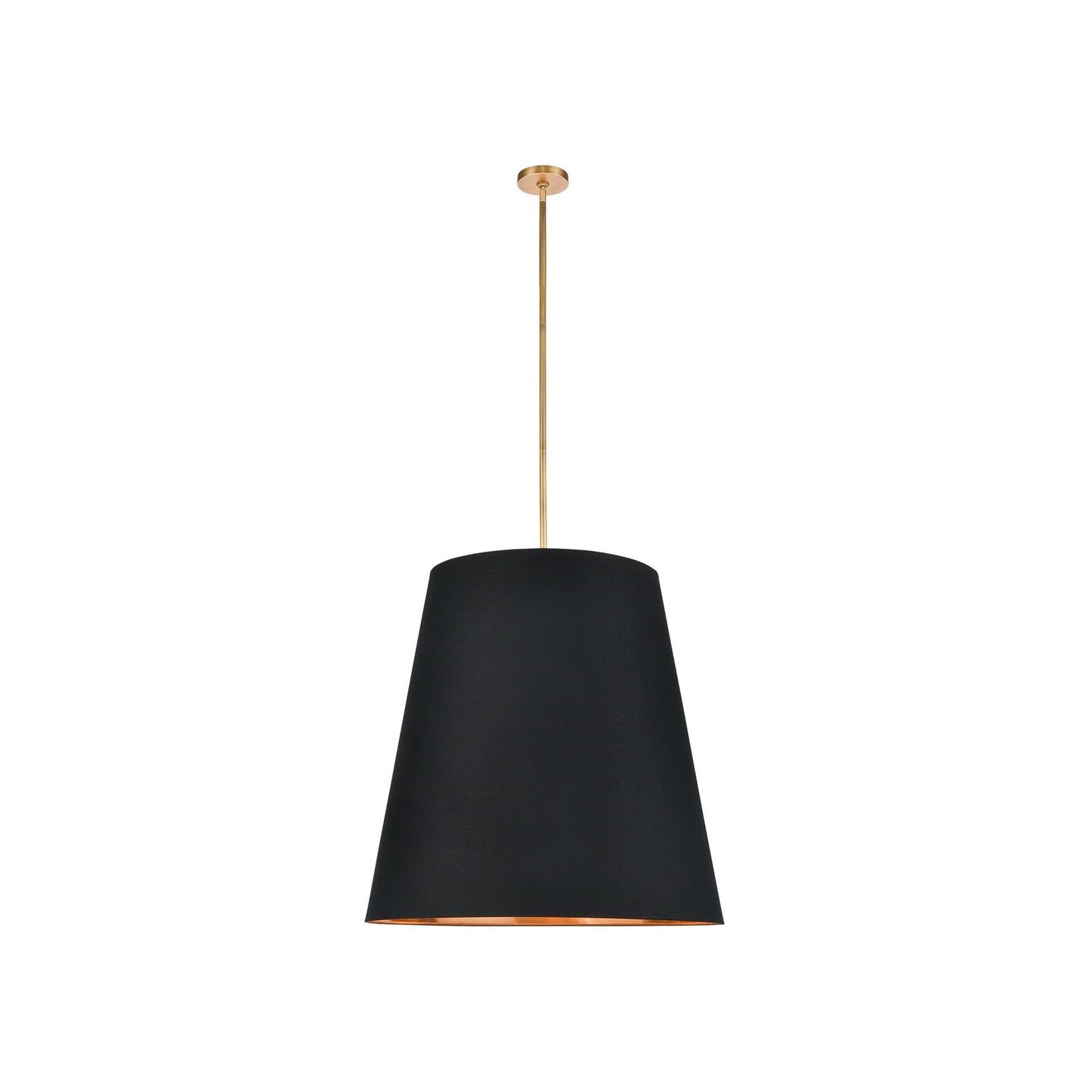 Calor Pendant Light in Vintage Brass/Black (Small).