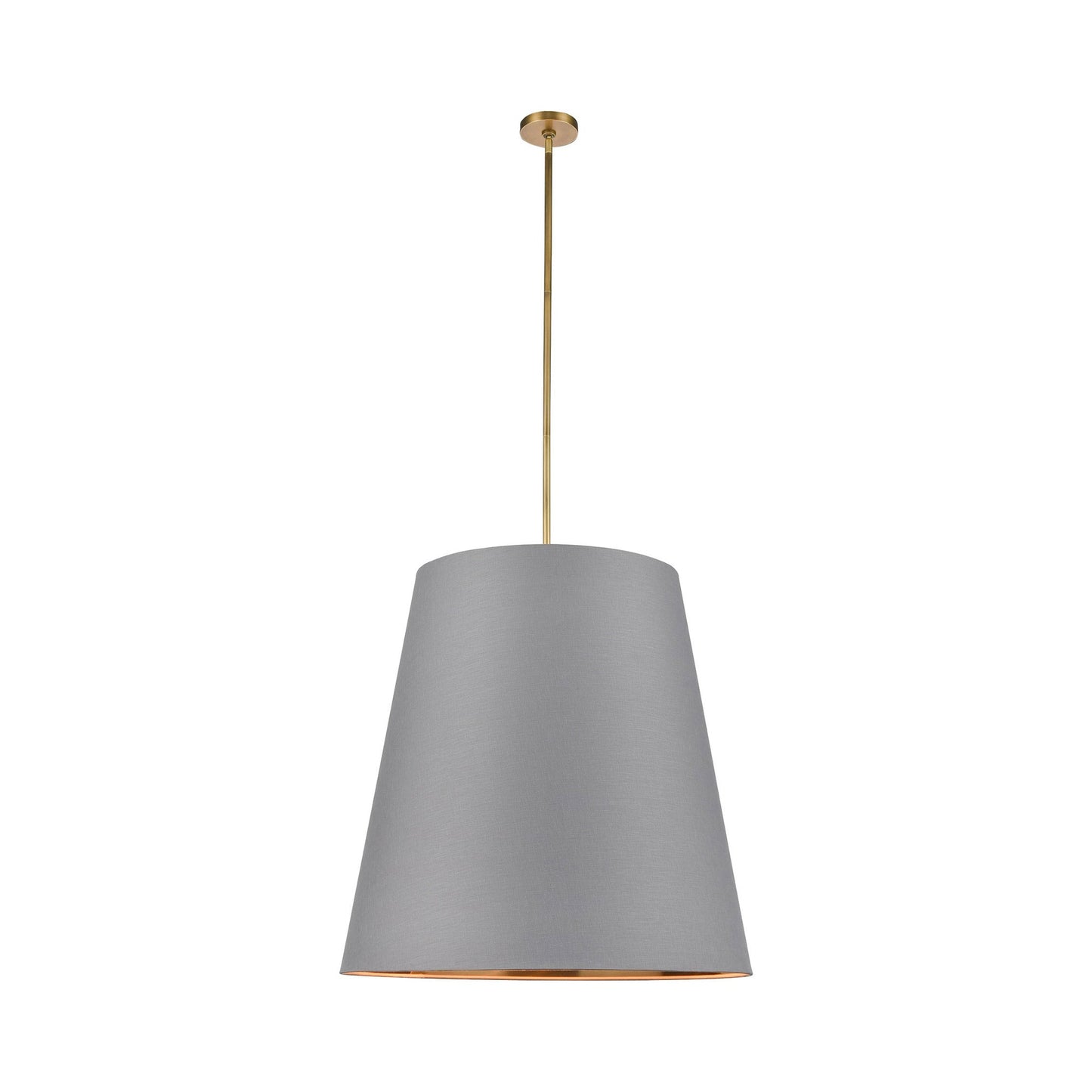 Calor Pendant Light in Vintage Brass/Gray (Large).