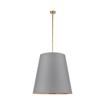 Calor Pendant Light in Vintage Brass/Gray (Large).