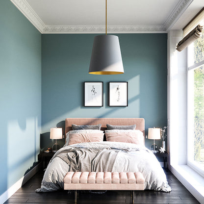 Calor Pendant Light in bedroom.
