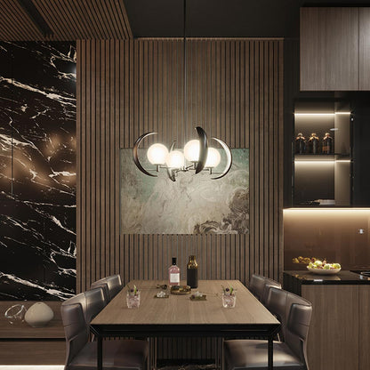 Celeste Chandelier in living room.