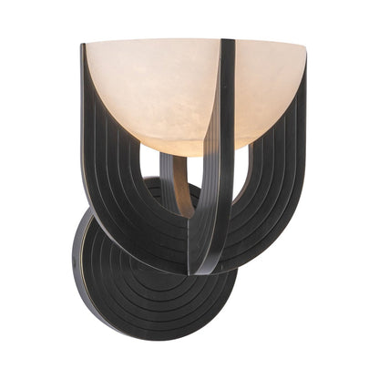 Colette LED Bath Wall Light in Urban Bronze.