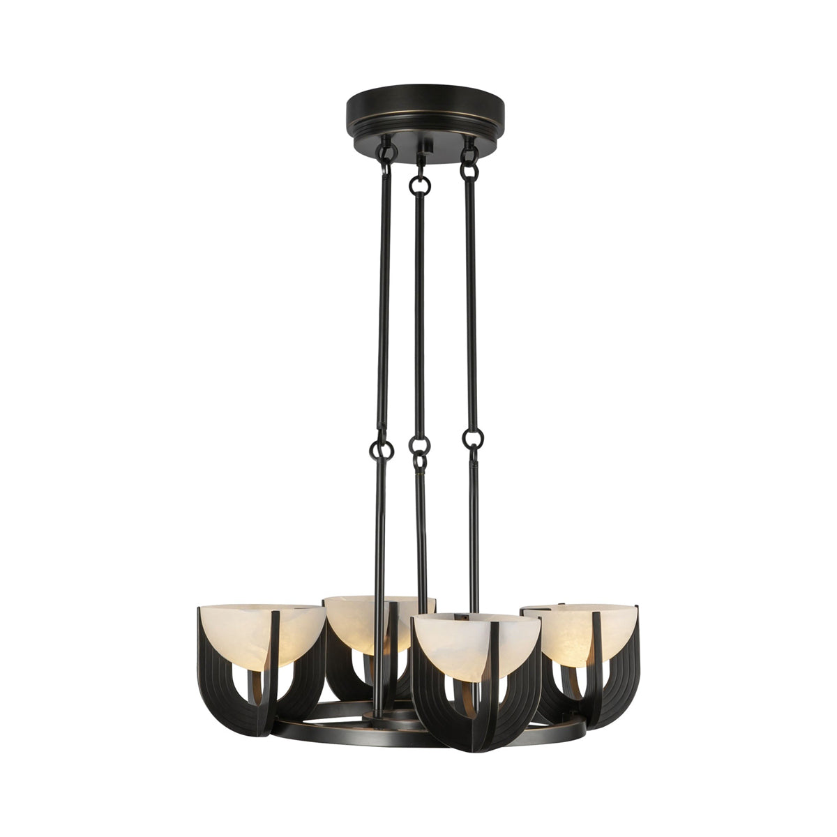 Colette LED Chandelier in Urban Bronze (22.88-Inch).