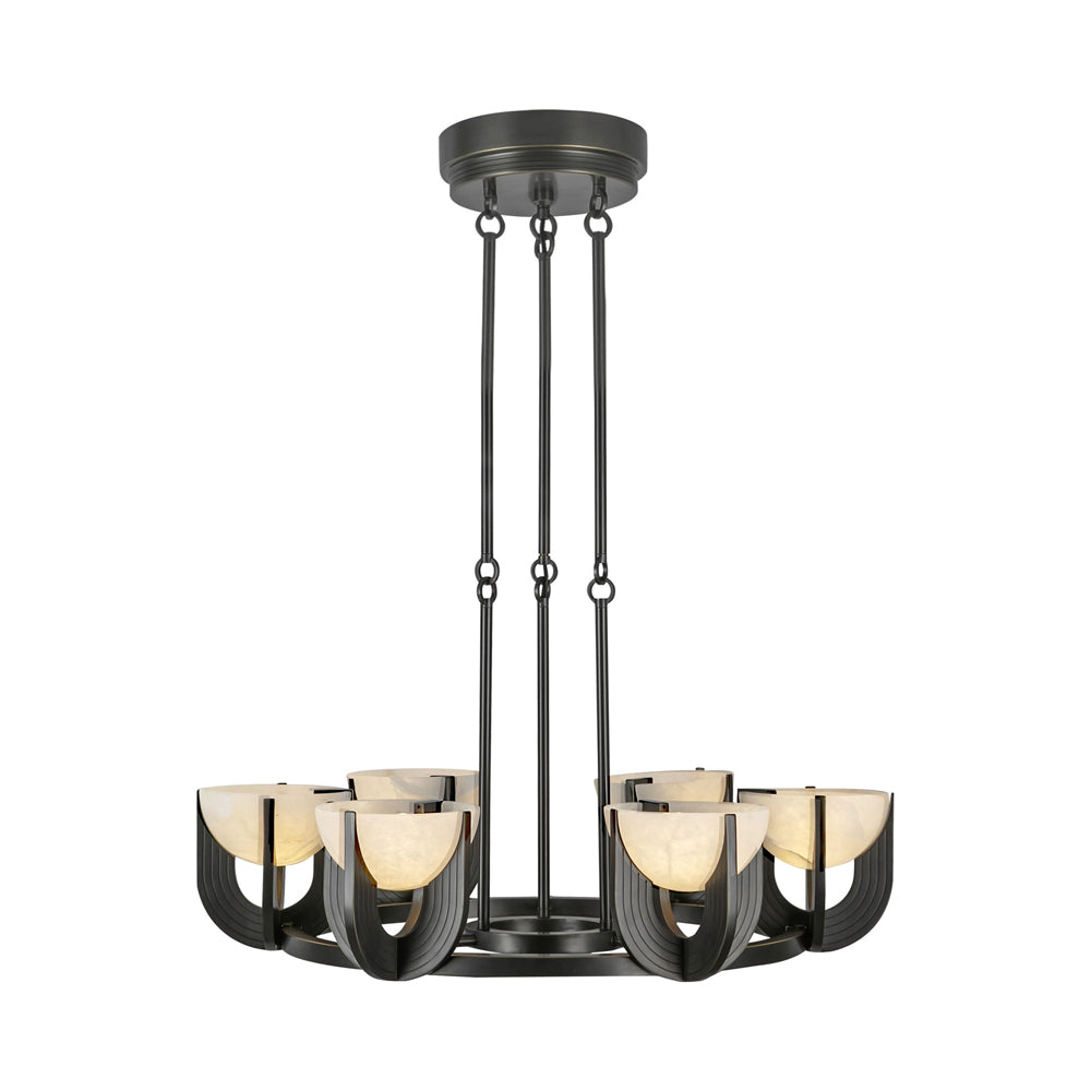 Colette LED Chandelier in Urban Bronze (27.25-Inch).
