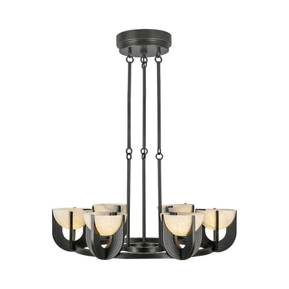 Colette LED Chandelier in Urban Bronze (27.25-Inch).