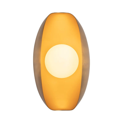 Cortez LED Bath Wall Light in Vintage Brass.