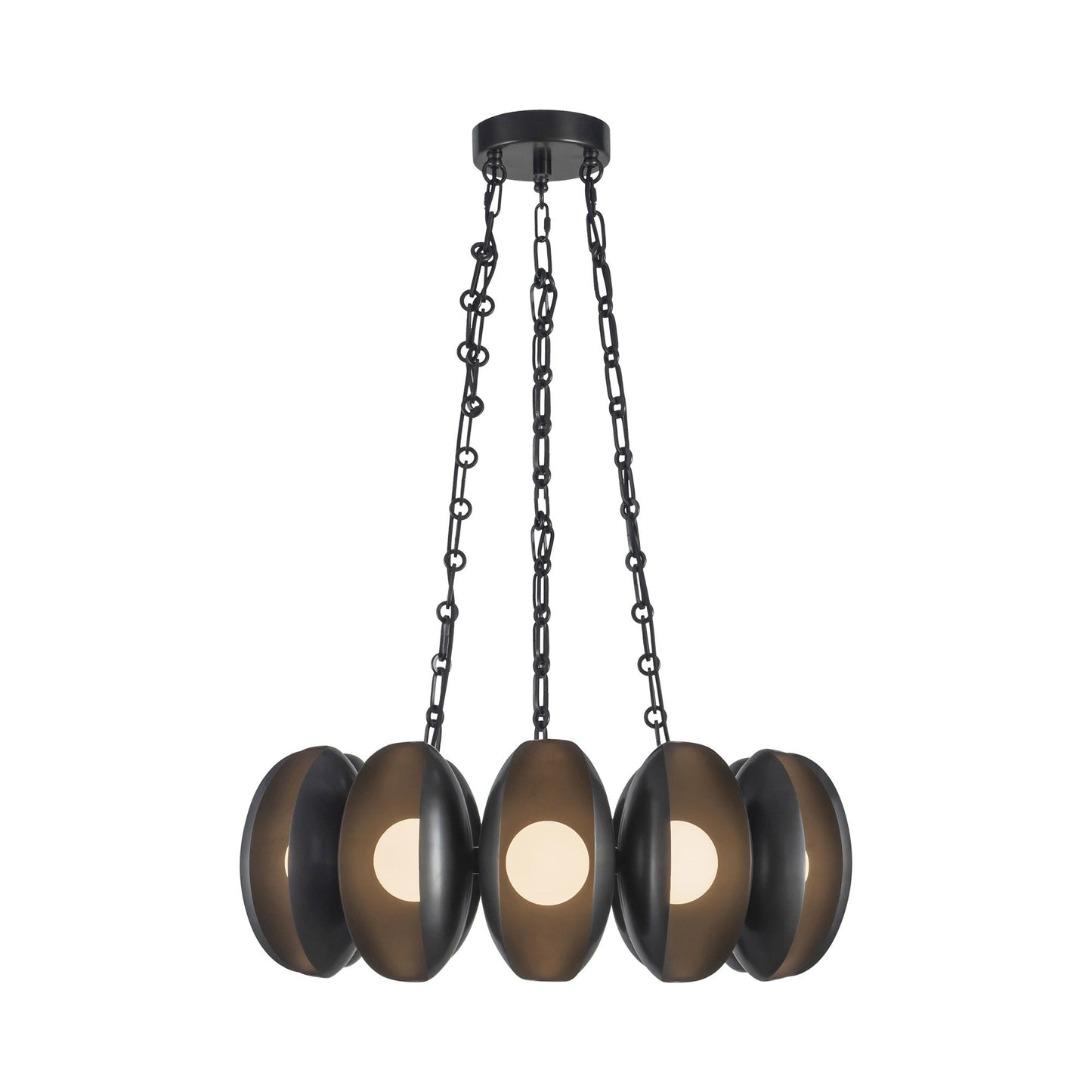 Cortez LED Chandelier in Urban Bronze (25-Inch).