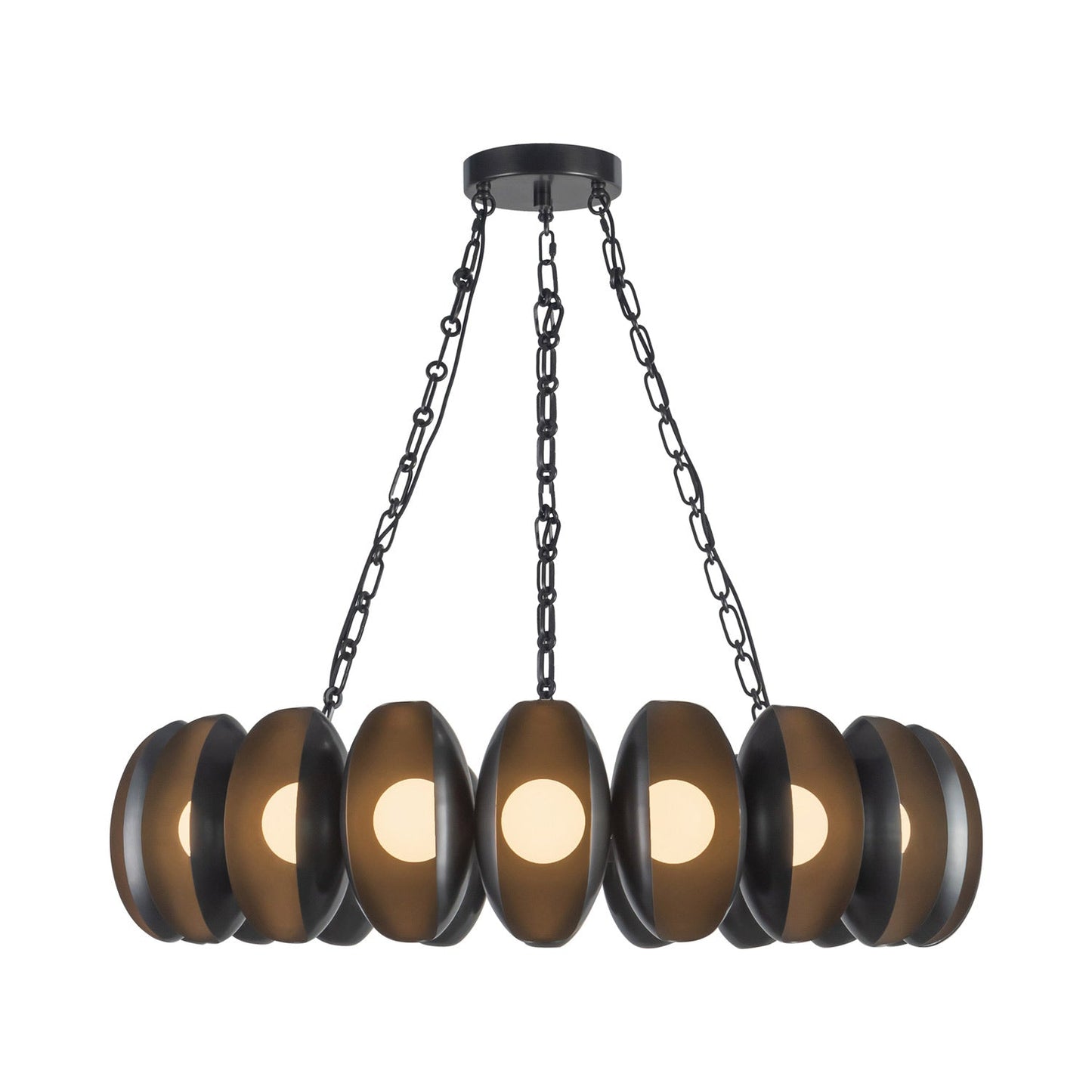 Cortez LED Chandelier in Urban Bronze (37-Inch).