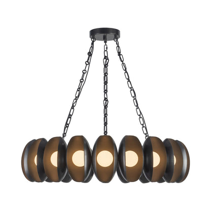 Cortez LED Chandelier in Urban Bronze (37-Inch).