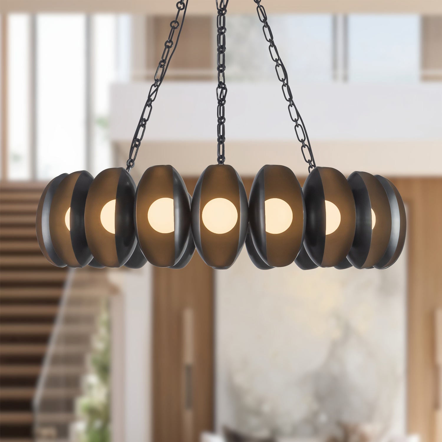 Cortez LED Chandelier in Detail.