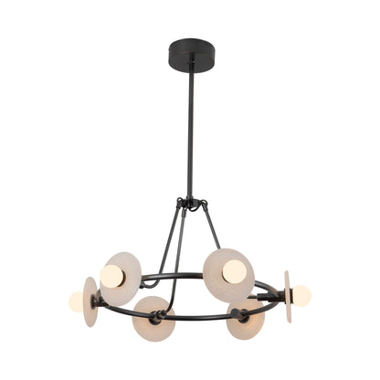 Dahlia LED Chandelier in Urban Bronze (6-Light).