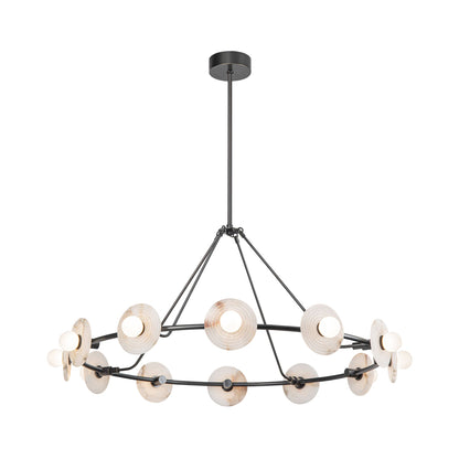 Dahlia LED Chandelier in Urban Bronze.