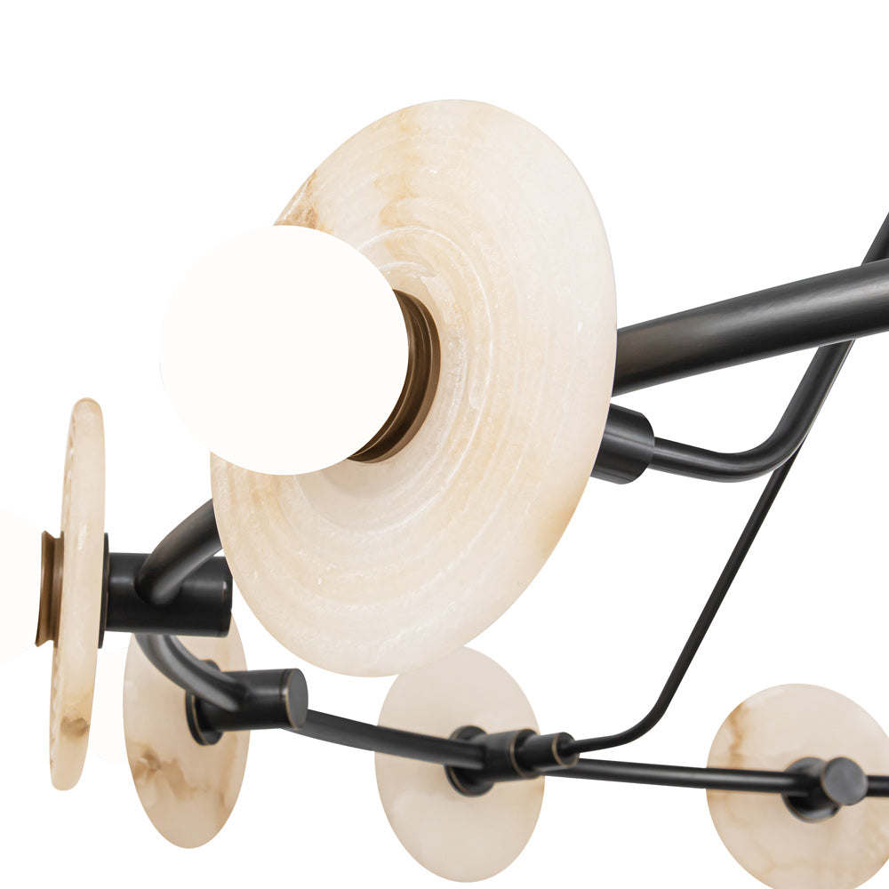 Dahlia LED Chandelier in Detail.