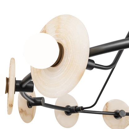 Dahlia LED Chandelier in Detail.