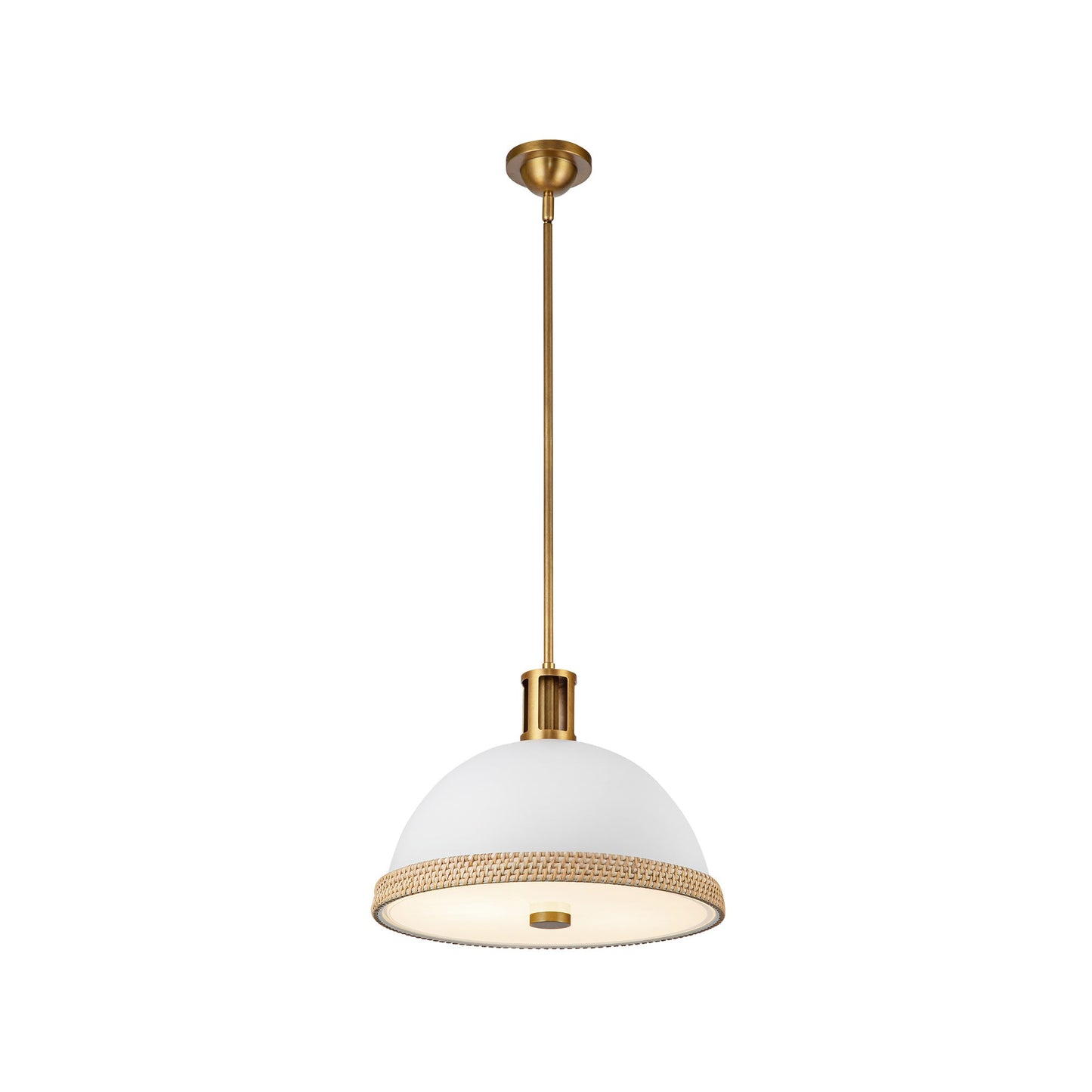 Doral Pendant Light in Matte White (Small).