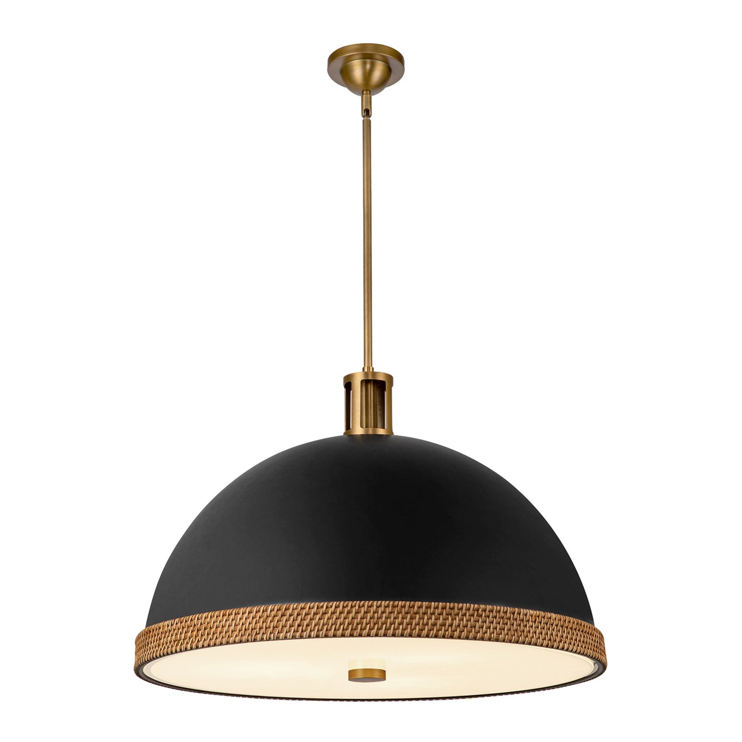 Doral Pendant Light in Matte Black (Large).