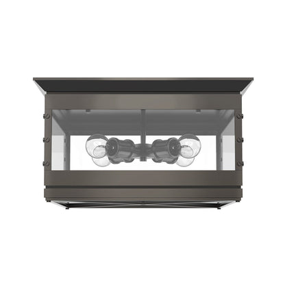 Douglas Flush Mount Ceiling Light in Urban Bronze.