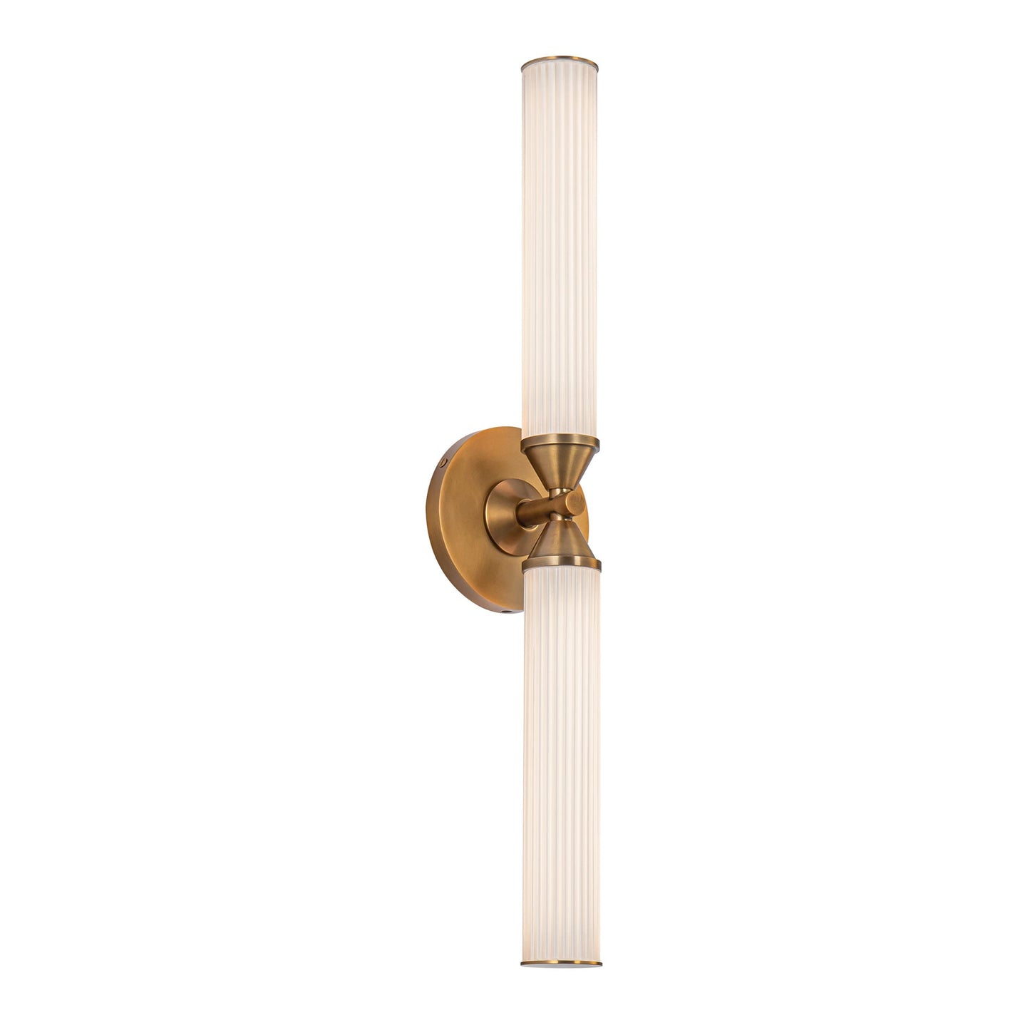Edwin LED Wall Light in Vintage Brass (22.38-Inch).