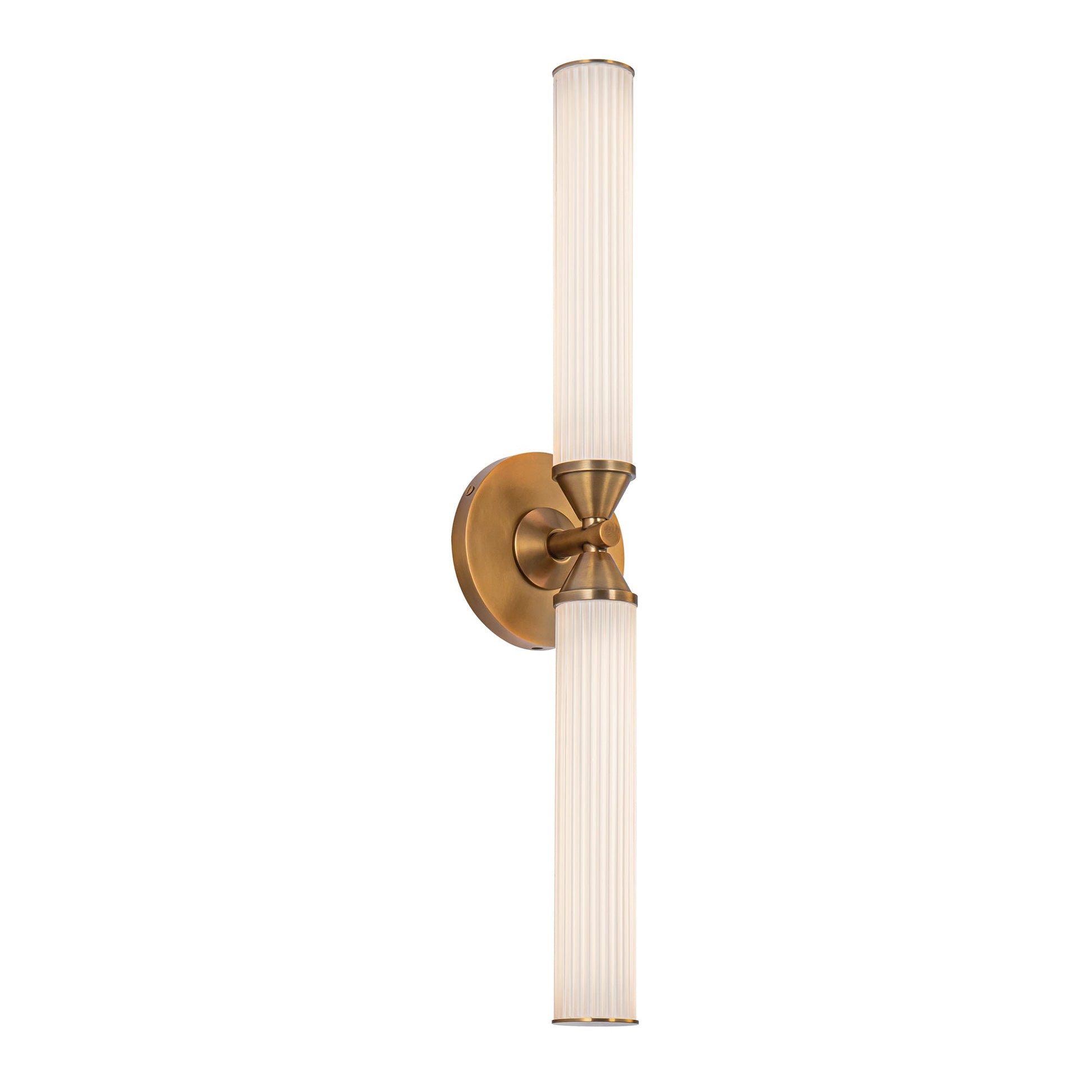 Edwin LED Wall Light in Vintage Brass (22.38-Inch).