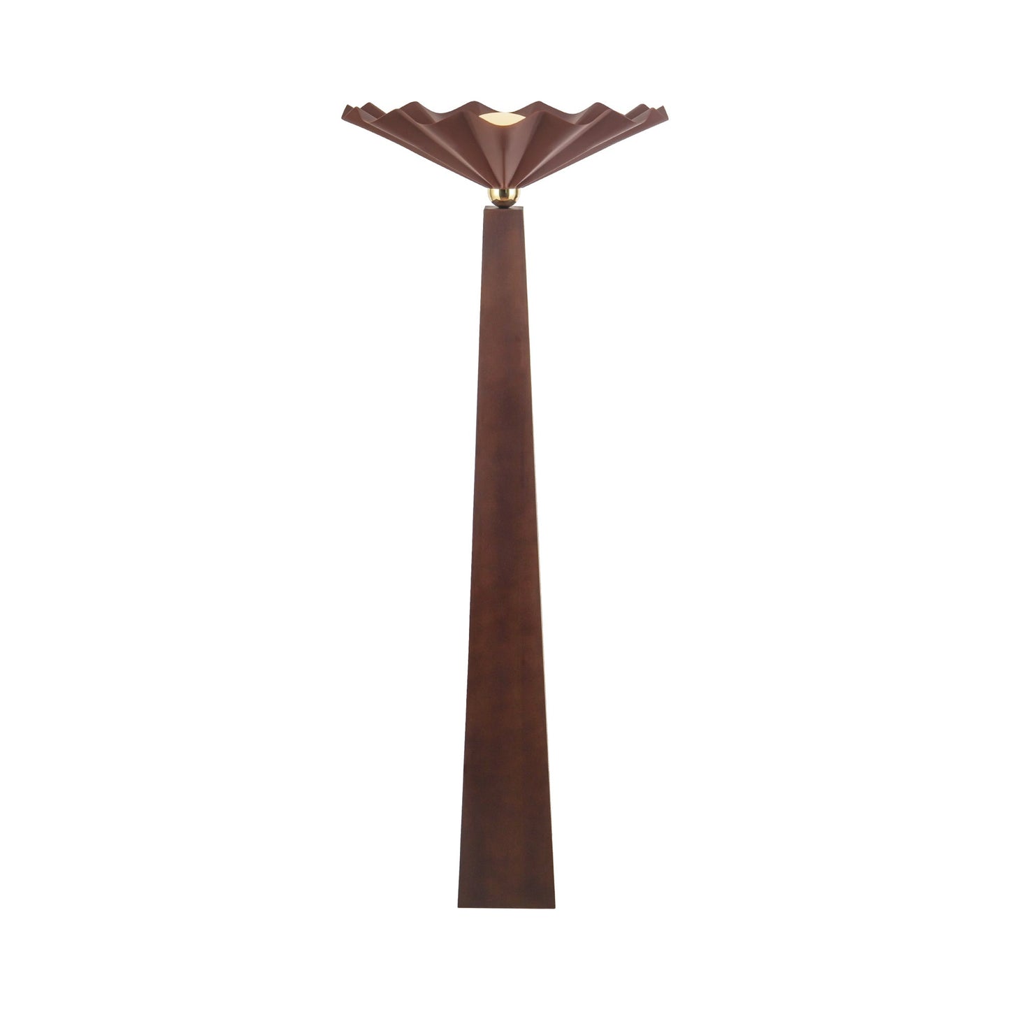 Furrow Floor Lamp in Burgundy.