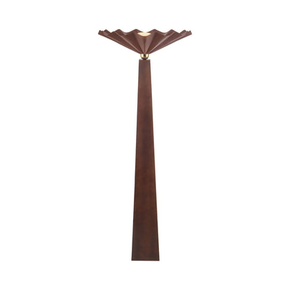 Furrow Floor Lamp in Burgundy.