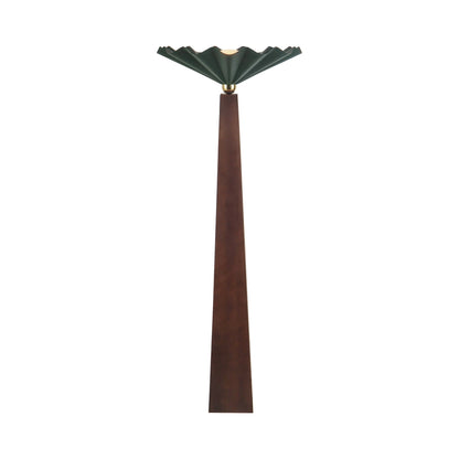 Furrow Floor Lamp in Pine Green.