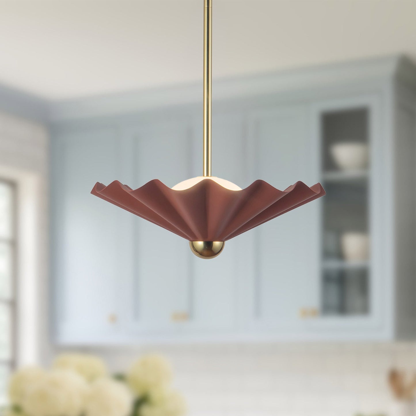 Furrow LED Pendant Light in Detail.