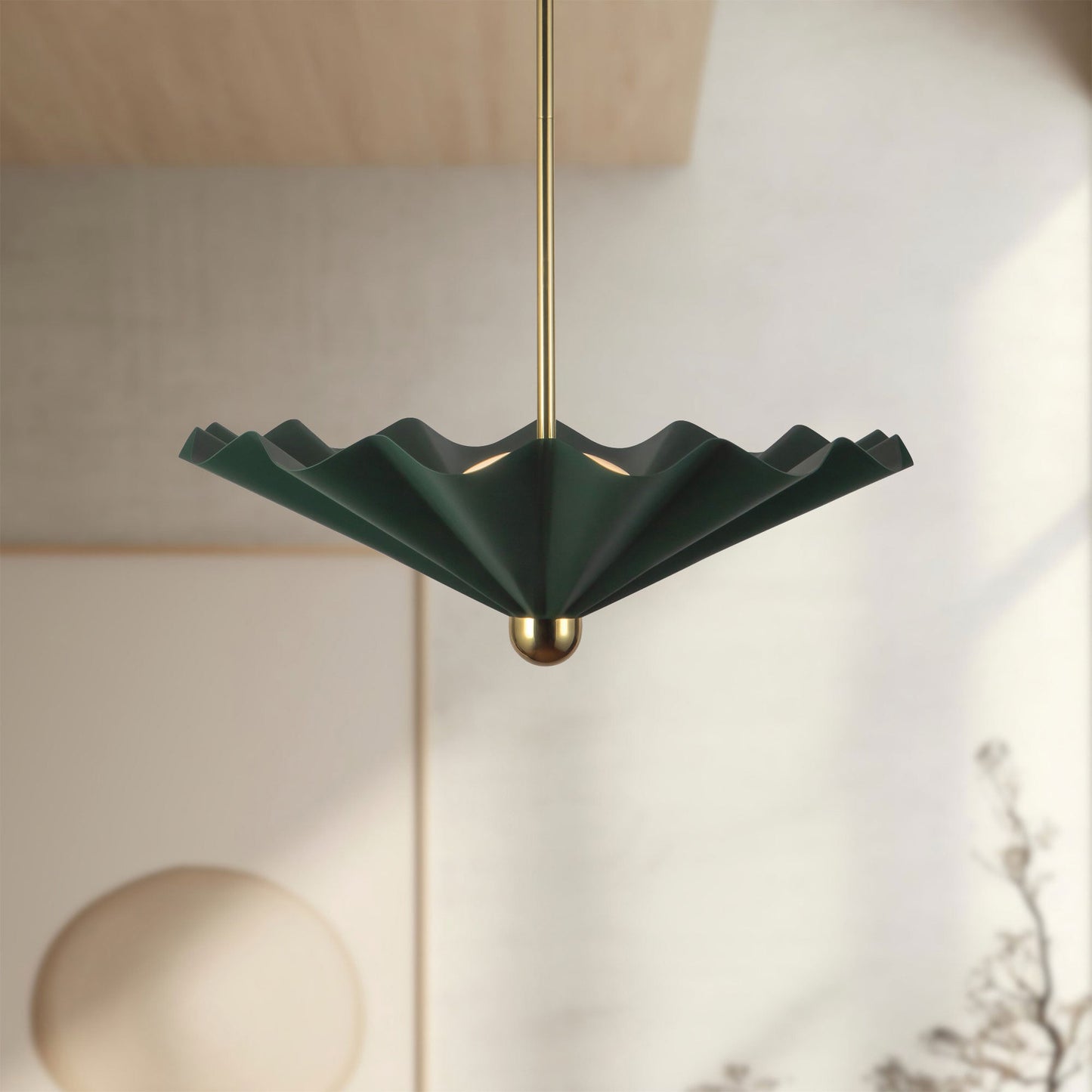 Furrow LED Pendant Light in Detail.