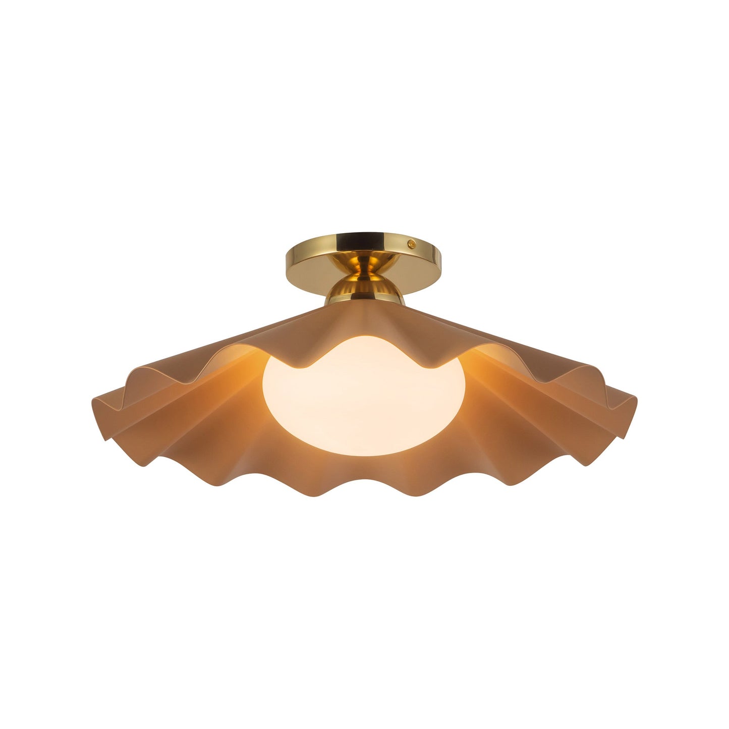 Furrow Semi Flush Mount Ceiling Light.