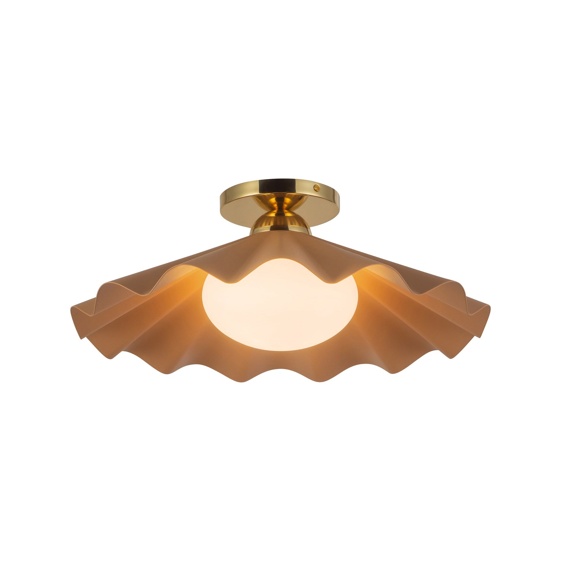 Furrow Semi Flush Mount Ceiling Light.