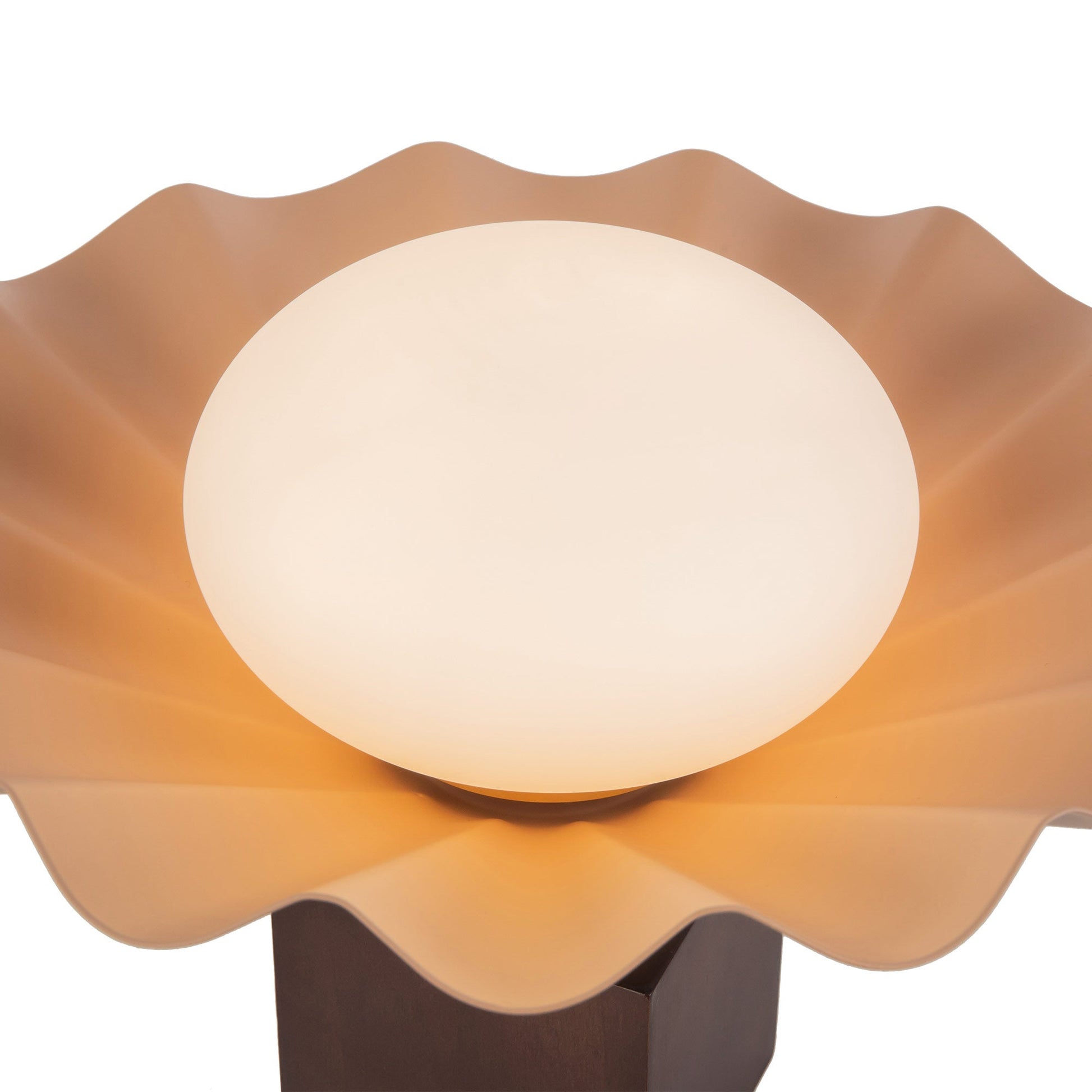 Furrow Table Lamp in Detail.
