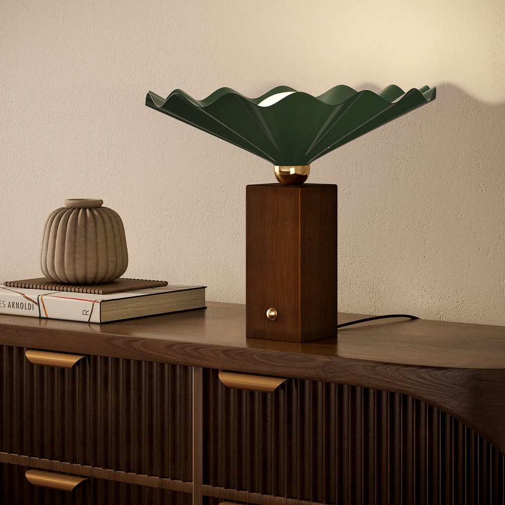 Furrow Table Lamp in Detail.