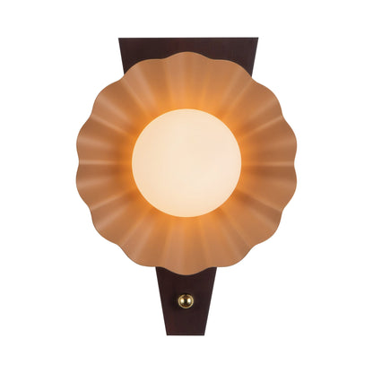 Furrow Wall Light in Peach.