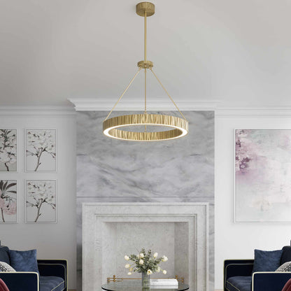 Kensington LED Pendant Light in living room.