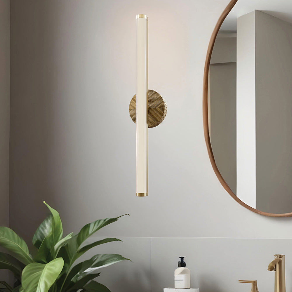 Kensington LED Vanity Wall Light in bathroom.